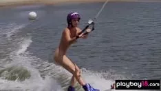 Afspelen Grote ondertekende badass baby dani mathers houdt van wakeboarden