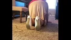 Oynat bbw içinde yırtık bronzluk hortum aşağı