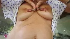 Abspielen Mammillaencircledevotee Hot Cut Mammillas Toy Pull Mammilla umkreist Extremum Mammilla Stretch